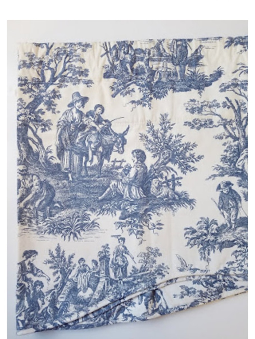 Waverly Summer Retreat Toile Valance Blue 50 /18